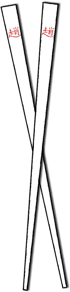 2 Chopsticks Out Of 5 Chopsticks - Slope (1000x1000), Png Download