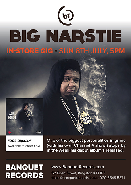 Big Narstie Thu - Banquet Records (598x598), Png Download