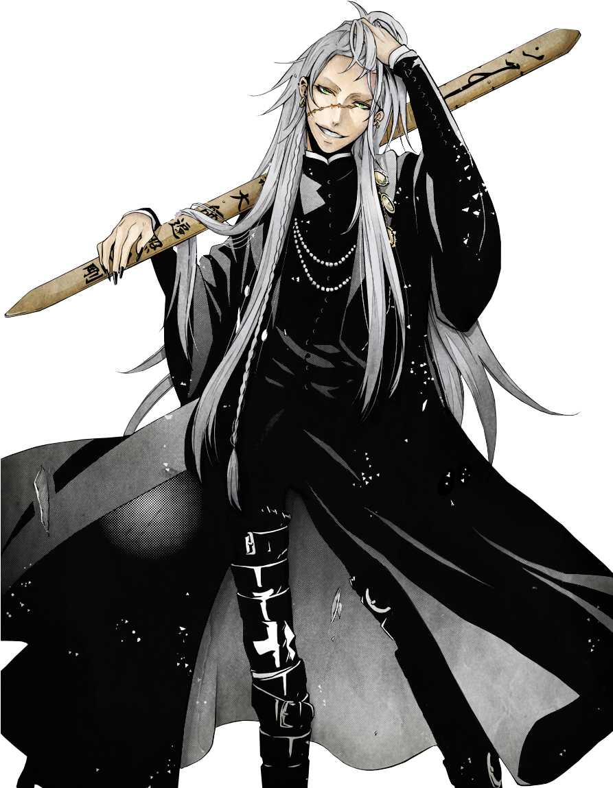 Clipart Royalty Free Stock Black Butler X Reader Part - Black Butler Undertaker (763x1046), Png Download