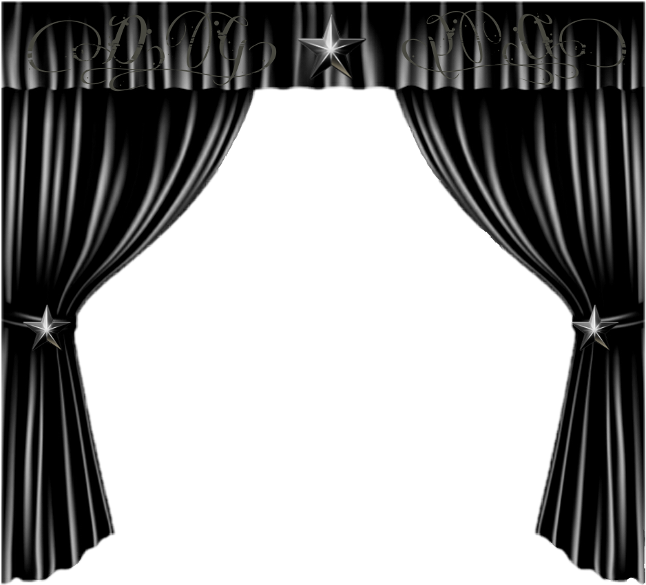 Image Free Black Theatre Curtain Blackcurtain Blacktheatre - Theatre Drapes (938x849), Png Download