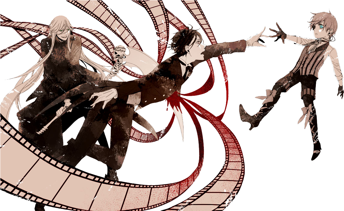 Black Butler Manga Undertaker (1200x704), Png Download