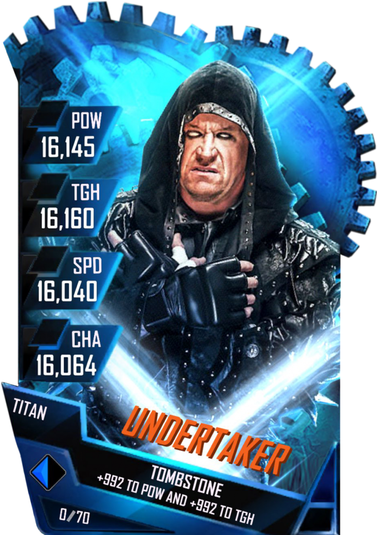 Undertaker S4 18 Titan Fusion - Wwe Supercard Titan Fusion Undertaker (733x1158), Png Download