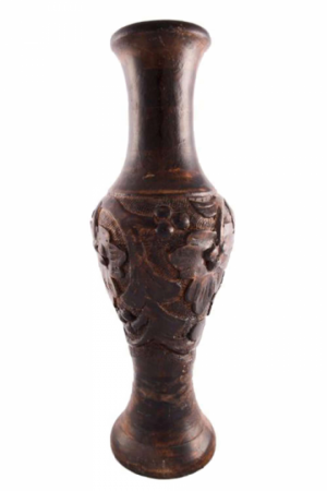 Wooden Flower Vase - Vase (300x450), Png Download