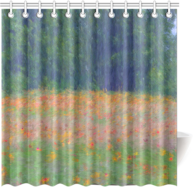 Colorful Floral Carpet Shower Curtain 69"x70" - Interestprint Starry Night Beautiful Sea Mermaid Home (800x800), Png Download