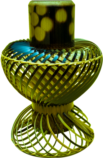 Apple Mid Bamboo Table Flower Vase In Brown - Vase (600x600), Png Download