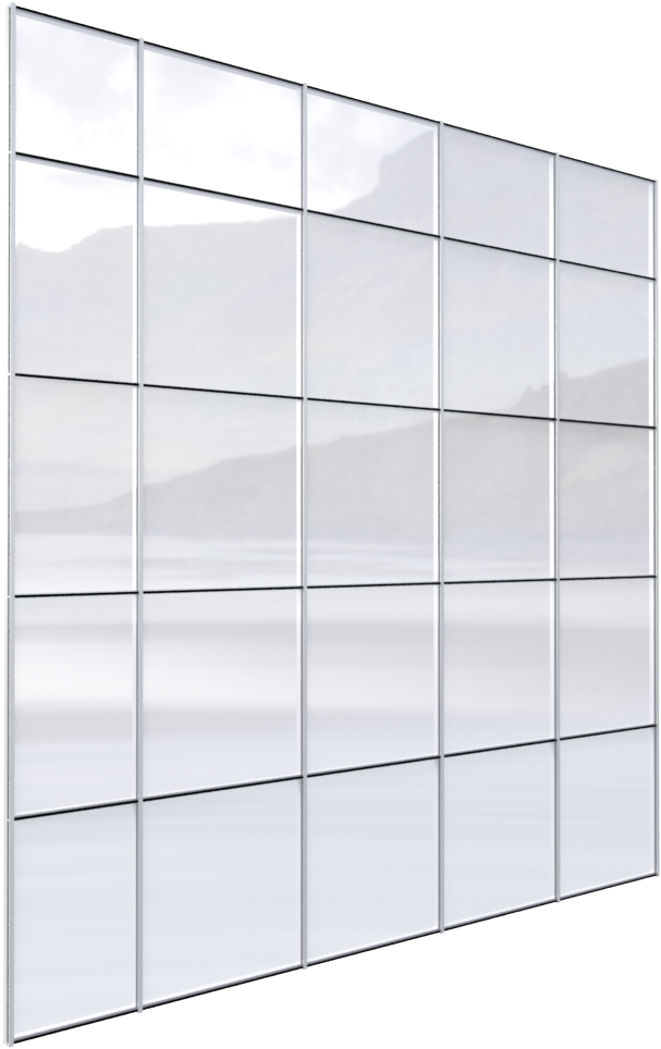 Cad And Bim Object - Glass Curtain Wall Png (1000x1000), Png Download