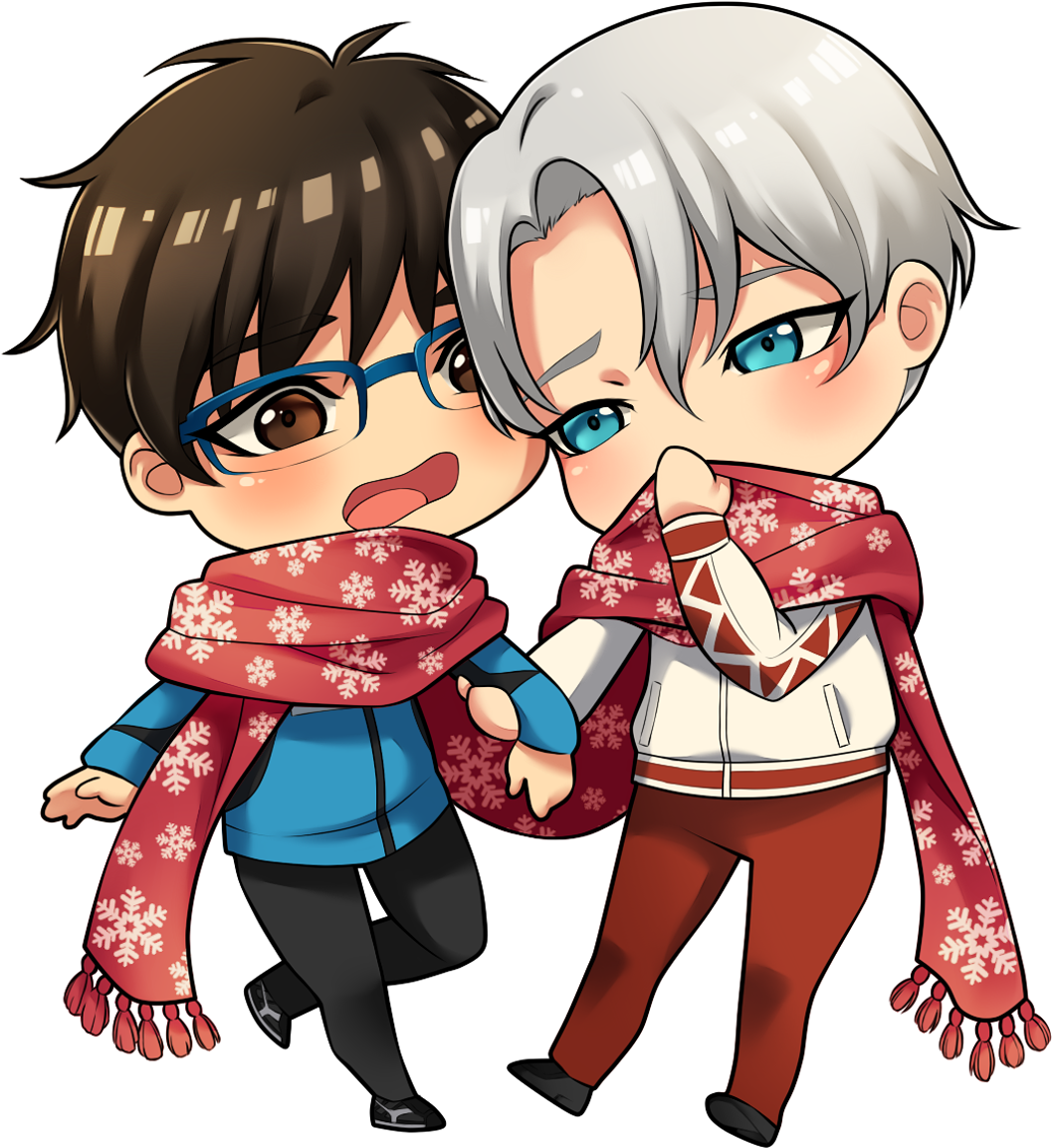 Yuri On Ice Patorishya - Chibi Png Victor And Yuri (1200x1200), Png Download