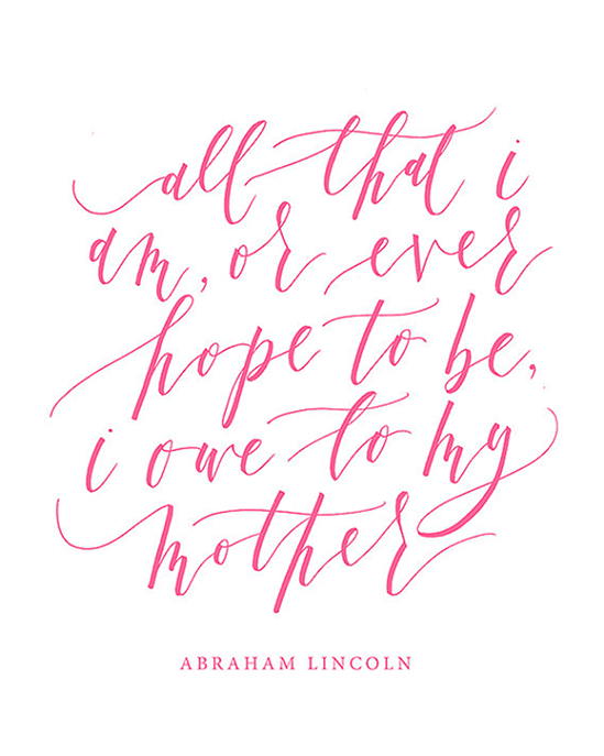 All That I Am Or Ever Hope To Be, I Owe To My Mother - Mother's Day (686x686), Png Download