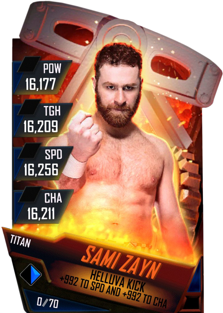 Samizayn S4 18 Titan Ringdom - Wwe Supercard Titan Stone Cold (733x1158), Png Download