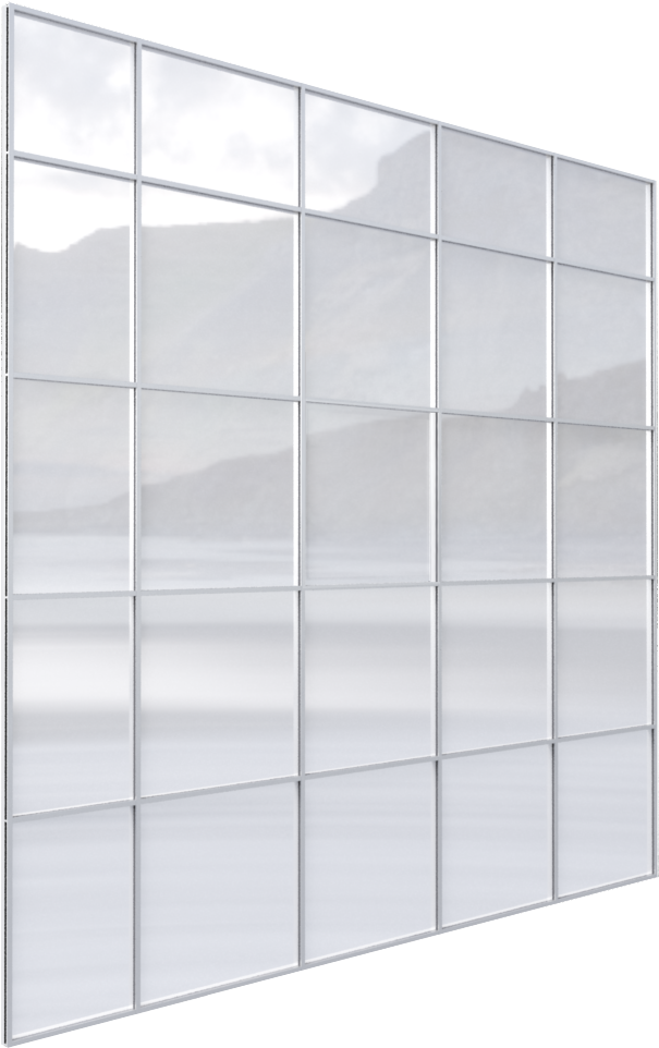 Univers® 54 Curtain Wall Façade 3d View - Facade (1000x1000), Png Download