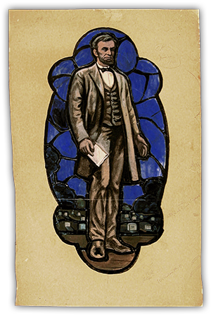 Lincoln Painting - Painting (460x460), Png Download