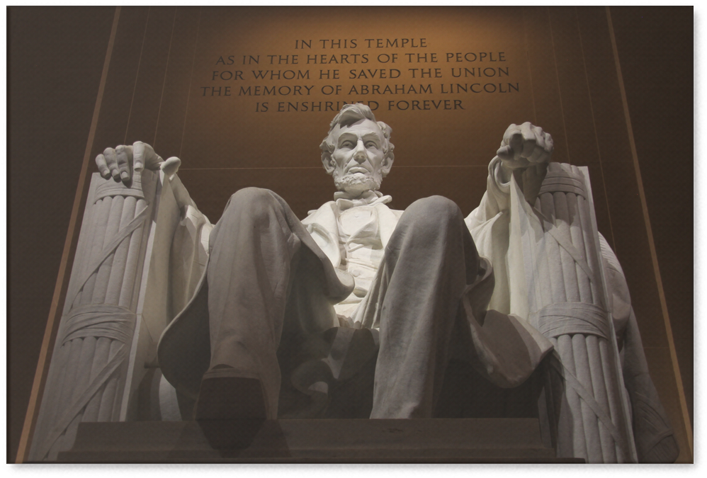 Abraham Lincoln - Poster: Hicks' The Lincoln Memorial, Washington Dc., (1024x1024), Png Download