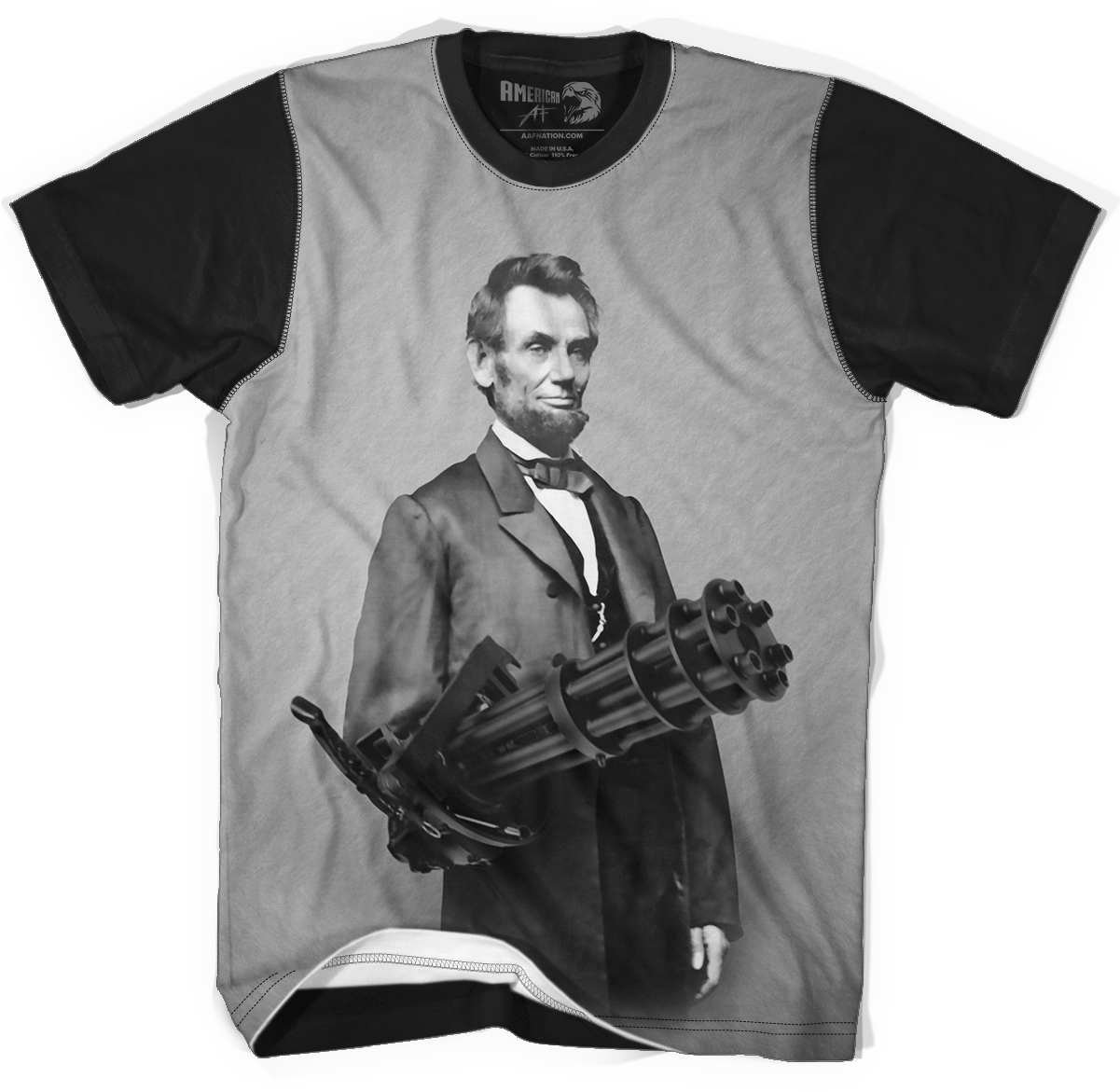 Chain Gun Abe Lincoln - Aaf Nation Shirts (1200x1200), Png Download