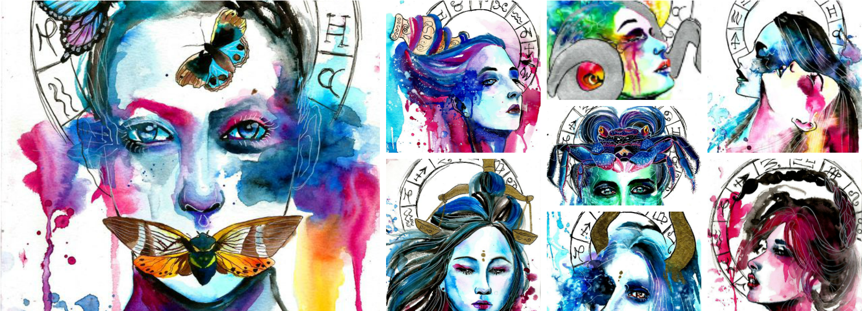Zodiac Woman (1702x630), Png Download