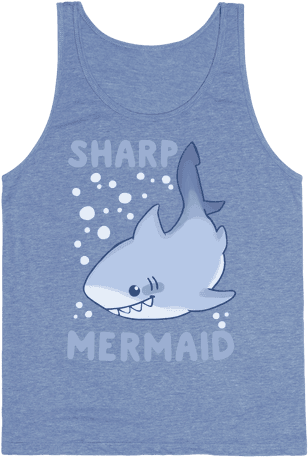 Sharp Mermaid Tank Top - Top (484x484), Png Download