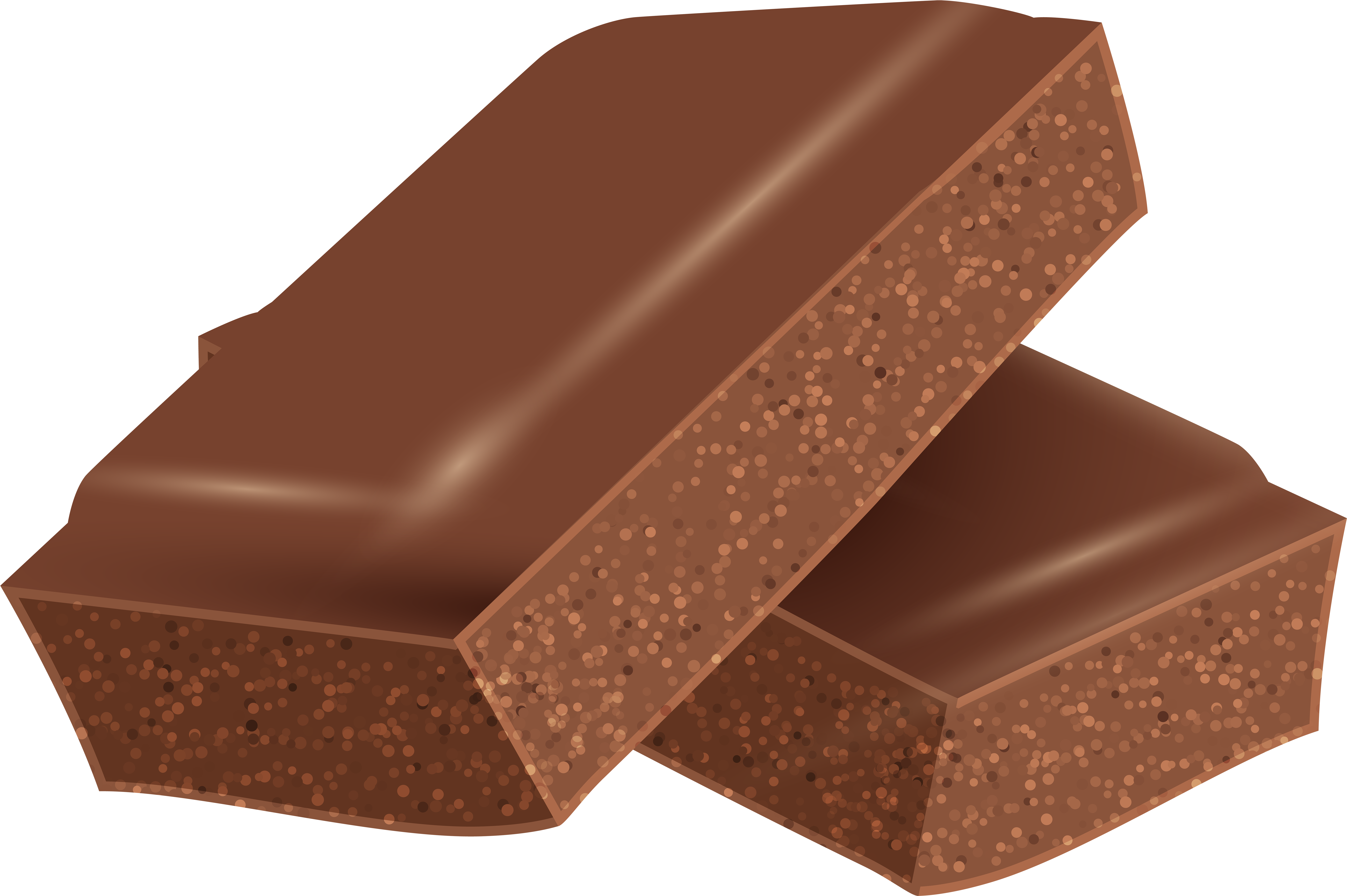 Chocolate Clipart Chocolate Piece - Chocolate Pieces Png (8000x5397), Png Download
