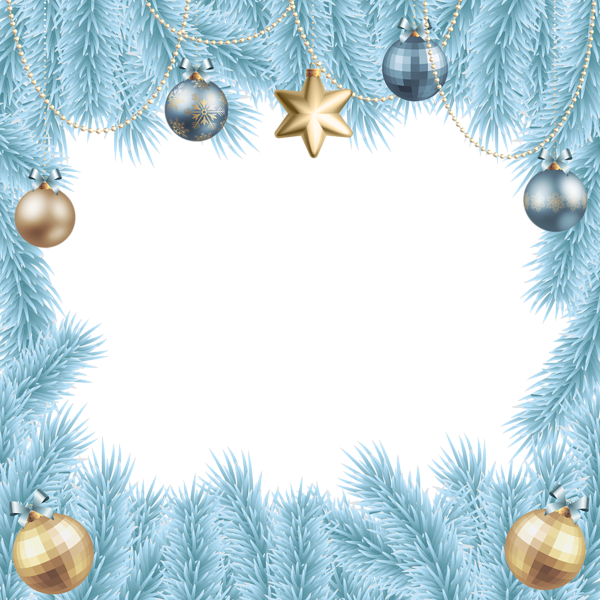 Christmas Transparent Elegant Frame Border Png Border - Free Elegant Christmas Border (600x600), Png Download