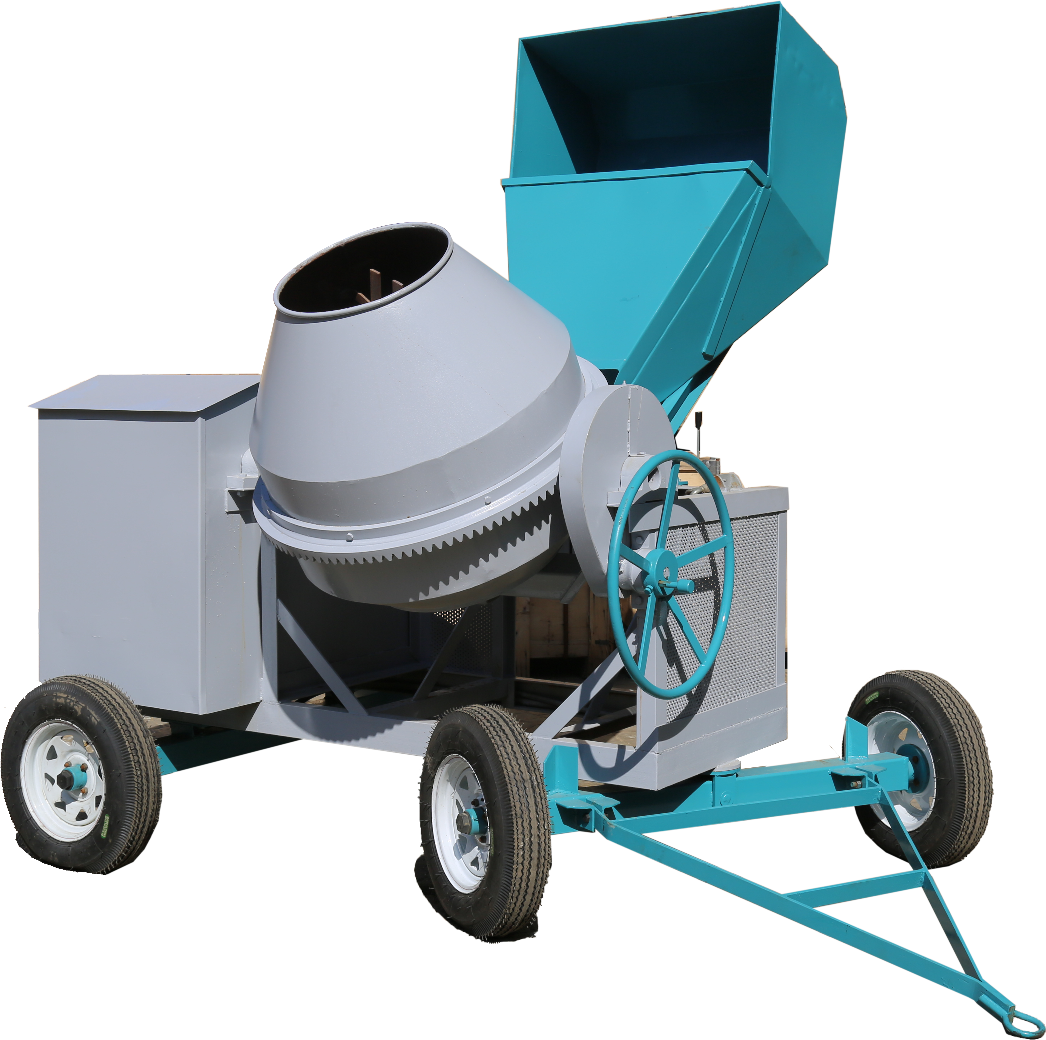 1 - Concrete Mixer Machine Png (3455x3437), Png Download