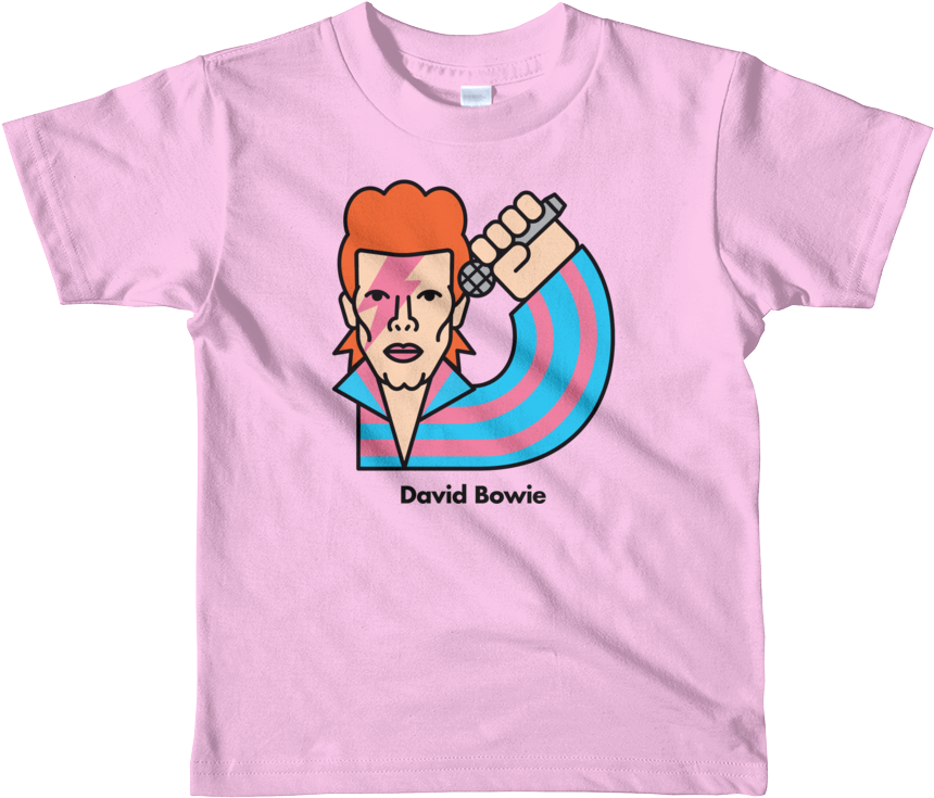 David Bowie Kids T - Kids Personalized Shirt | Short Sleeve Kids T-shirt (1000x1000), Png Download