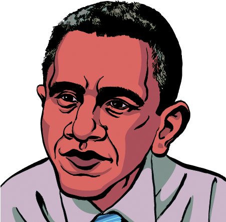 Plaid Obama - Illustration (450x450), Png Download