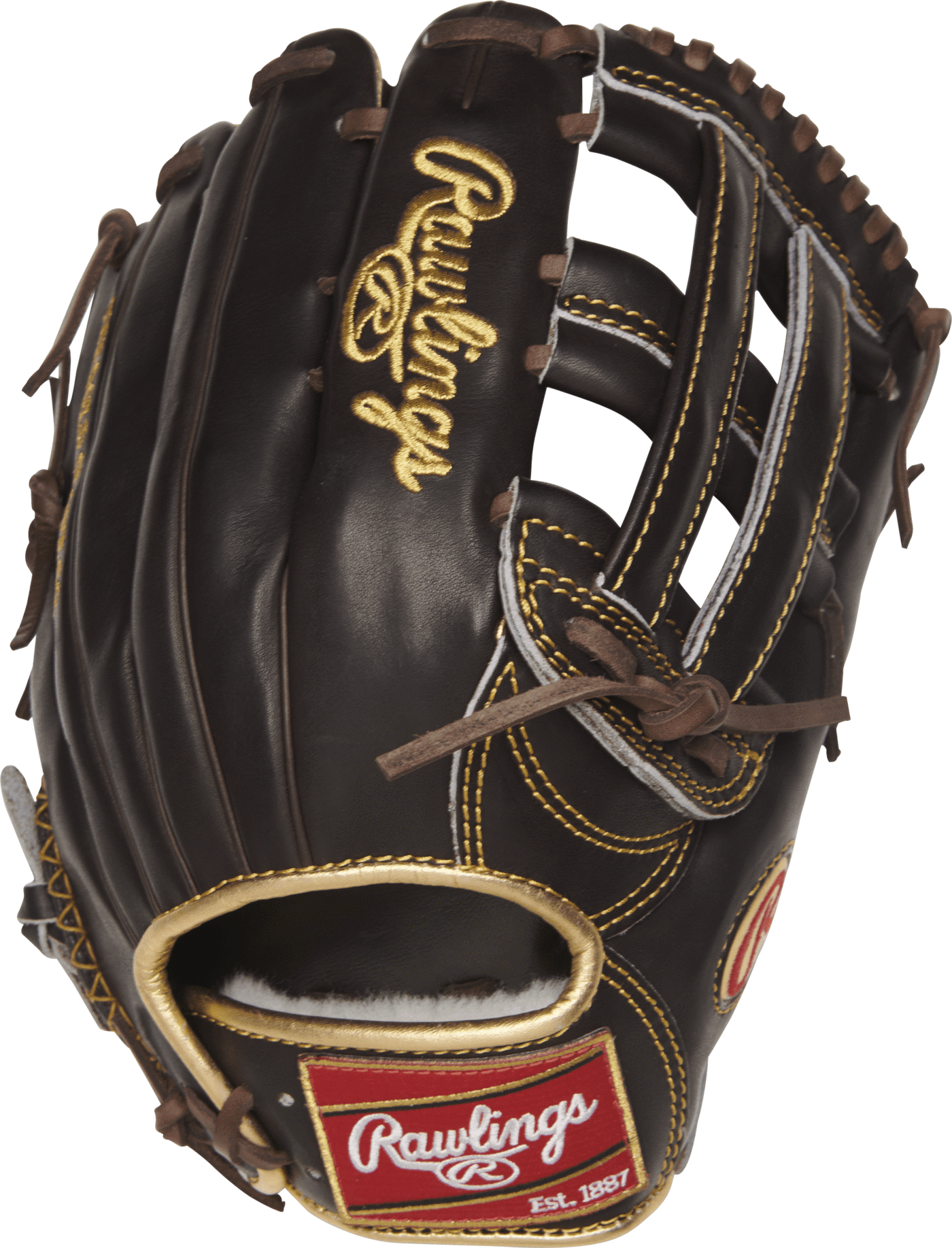 Rawlings Gold Glove Mocha - 12.75 Outfield Baseball Rawlings Outfield Glove (1400x1835), Png Download