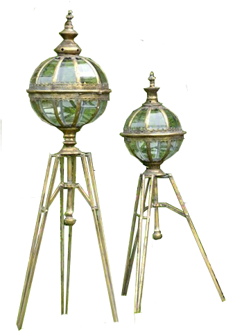 1962 Paris Gold Lantern Set (344x500), Png Download