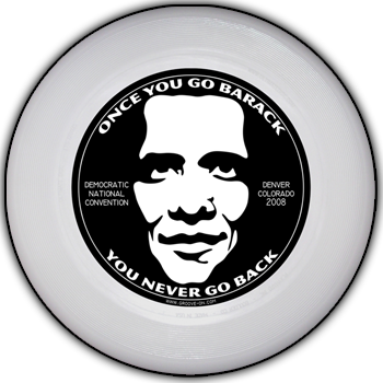 Flying Disc - Barack Obama (350x350), Png Download