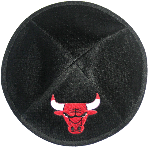 Graphic Transparent Download Nba Pro Kippah Chicago - Nba Chicago Bulls Men's Kippah, One Size, Black (500x500), Png Download