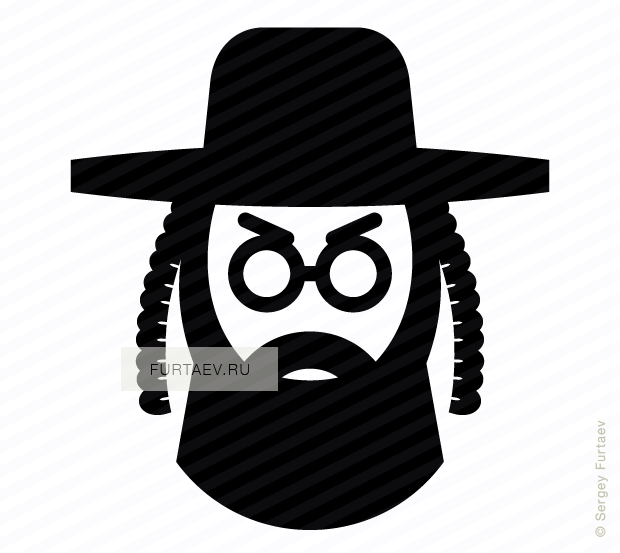 Jewish Kippah Hat Png - Jew Vector (620x553), Png Download