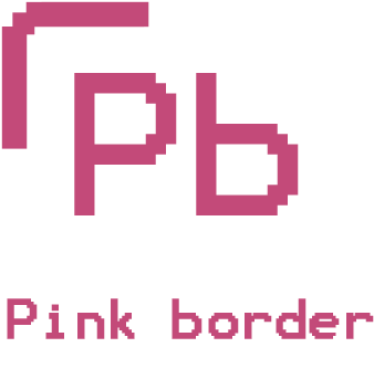 Pink Border Technology - Graphic Design (350x357), Png Download