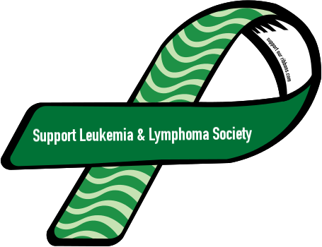 Leukemia And Lymphoma Ribbon (455x350), Png Download