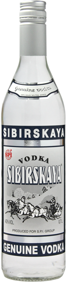 Sibirskaya Strong Vodka - Expensive Russian Vodka (400x600), Png Download
