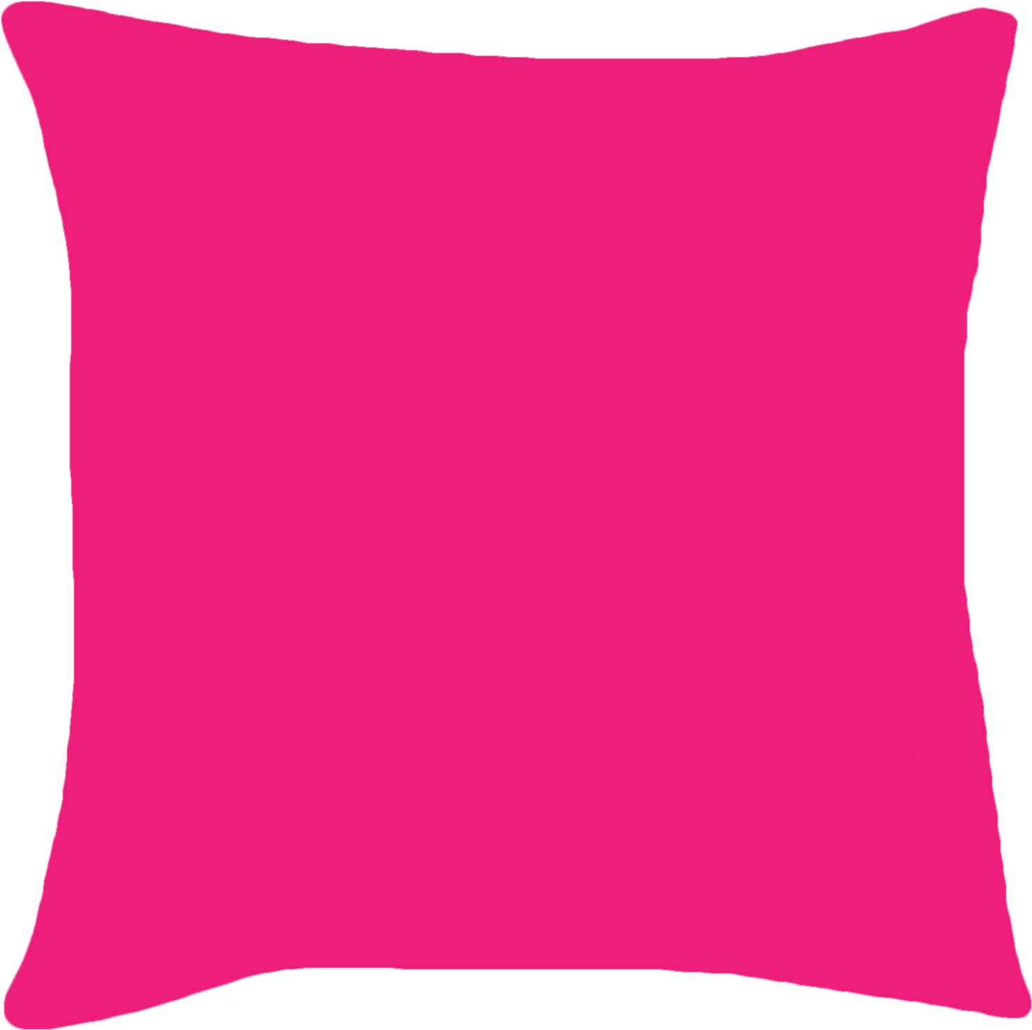 Clipart Black And White Pillow Transparent Pink - Hot Pink Pillow Png (2048x2048), Png Download