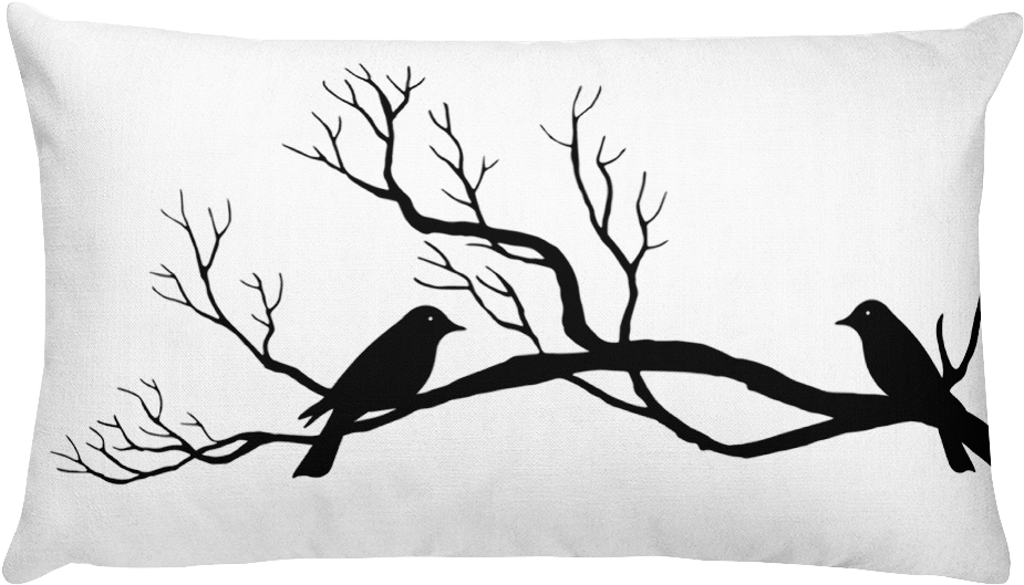 Hello Darling Black & White Pillow - Cushion (1000x1000), Png Download