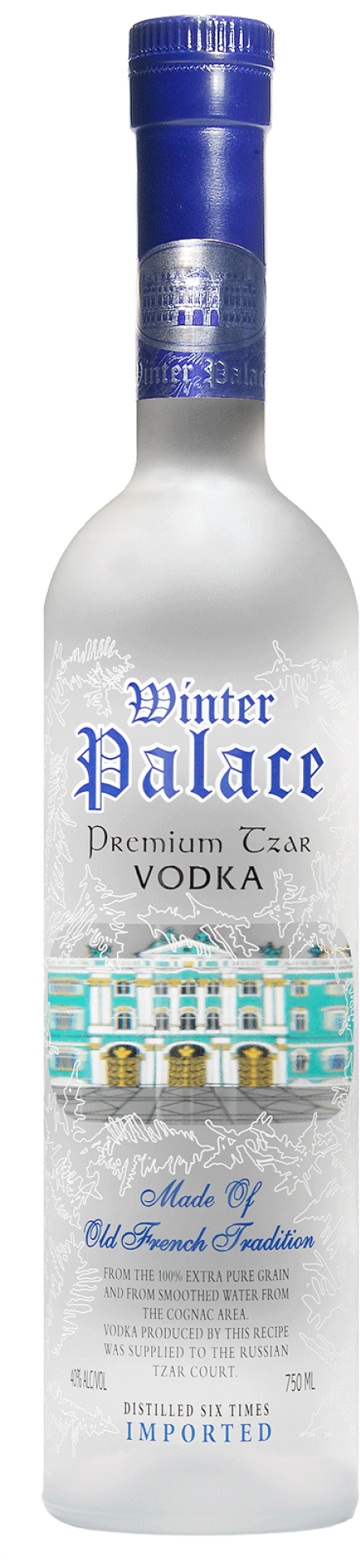 Winter Palace Vodka - Russian Winter Palace Vodka (600x2092), Png Download