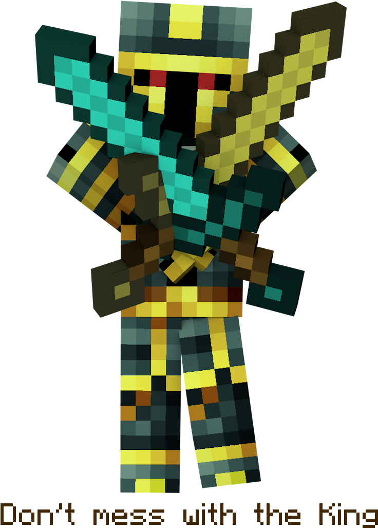 1391296420 King - Minecraft Crossed Diamond Swords (1920x1080), Png Download