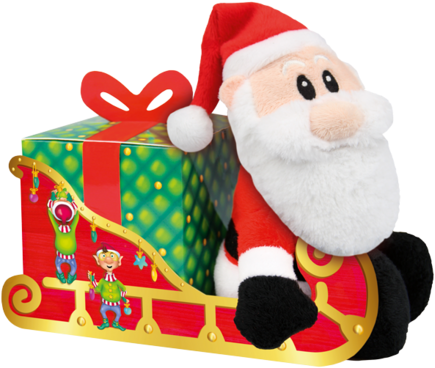 Santa With Sleigh - Santa Claus (550x550), Png Download