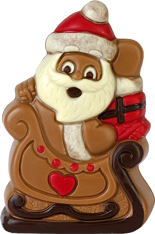 Santa Claus With Sleigh - Santa Claus (800x800), Png Download