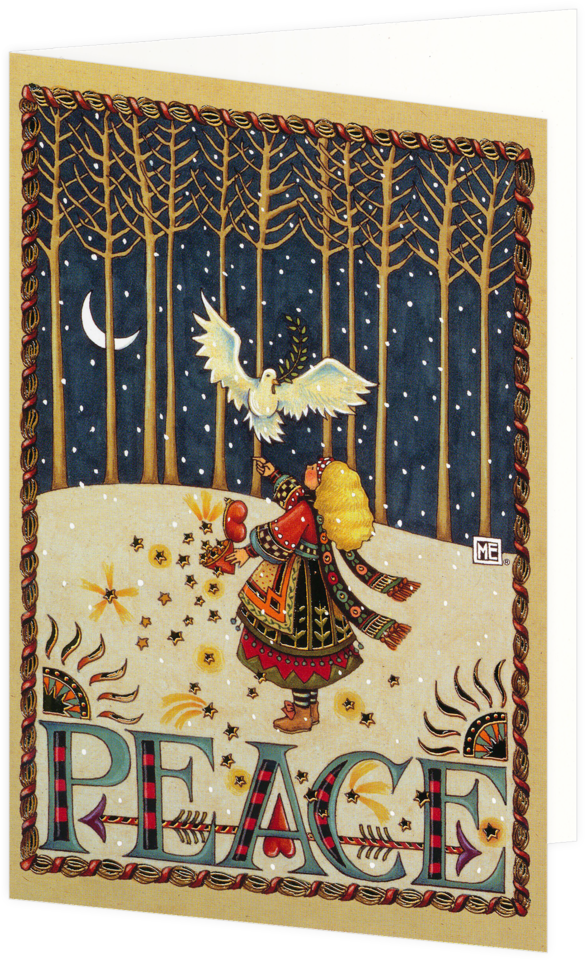 Images / 1 / 2 / 3 - Christmas Hugs Mary Engelbreit (1024x1024), Png Download