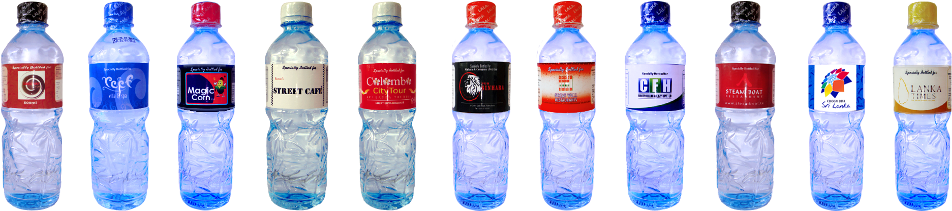 Custom Label Bottled Water - Mineral Water Brands In Sri Lanka (2000x462), Png Download