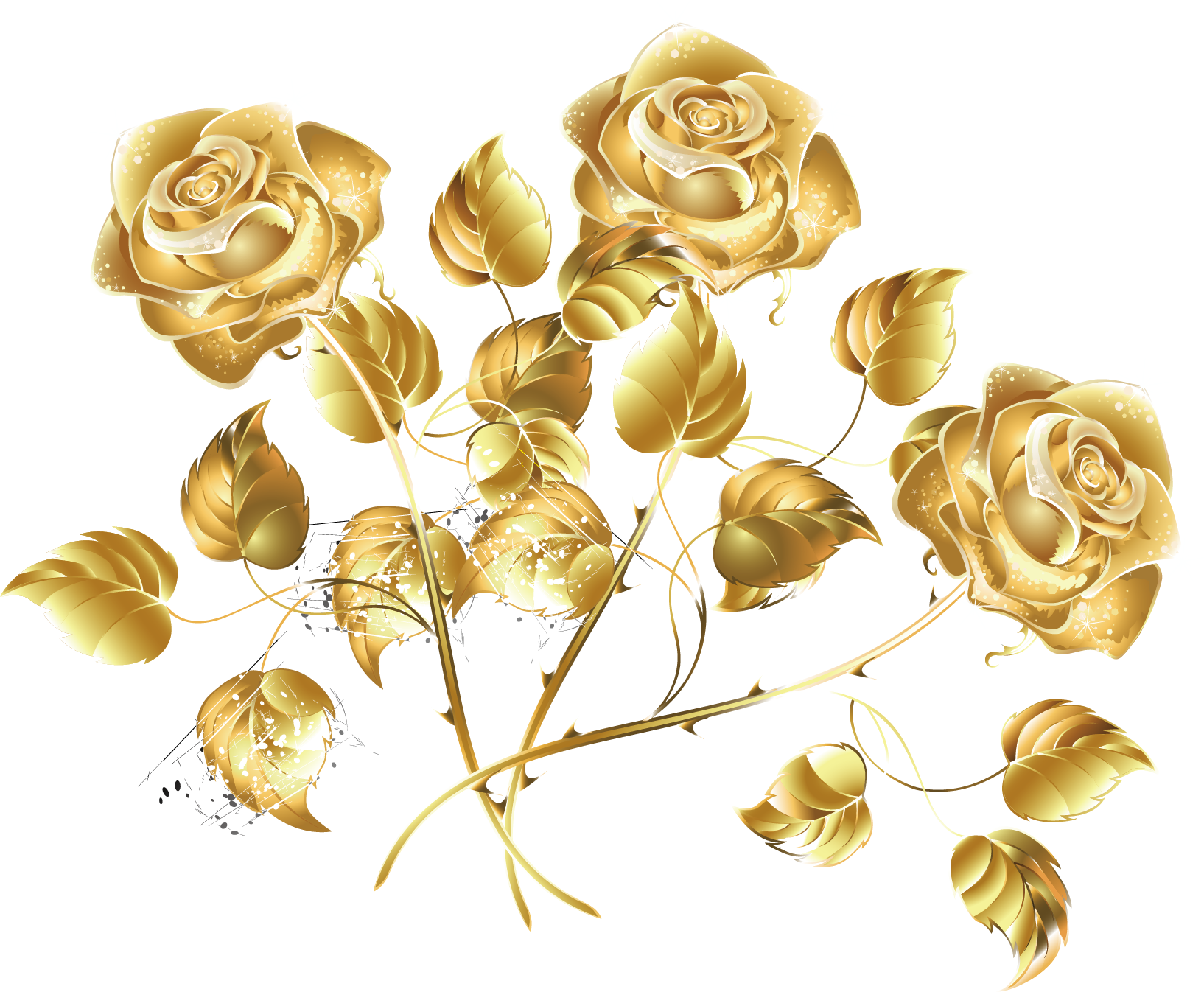 Download Golden Flower Png Golden Rose Png Png Image With No Background Pngkey Com