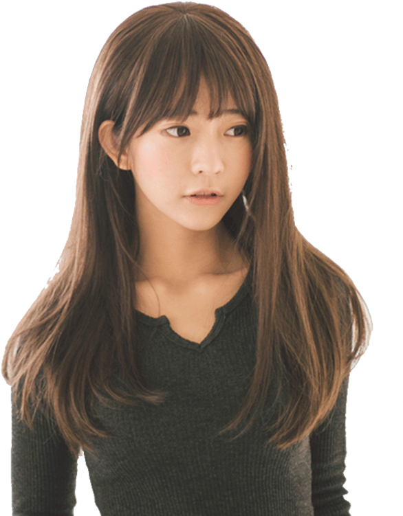 Inaishi Big Scalp Wig Female Long Curly Hair Wig Long - Wig (800x800), Png Download