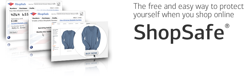 Shopsafe® Online Shopping Security Enhancement - Bank Of America Shop Safe (980x300), Png Download