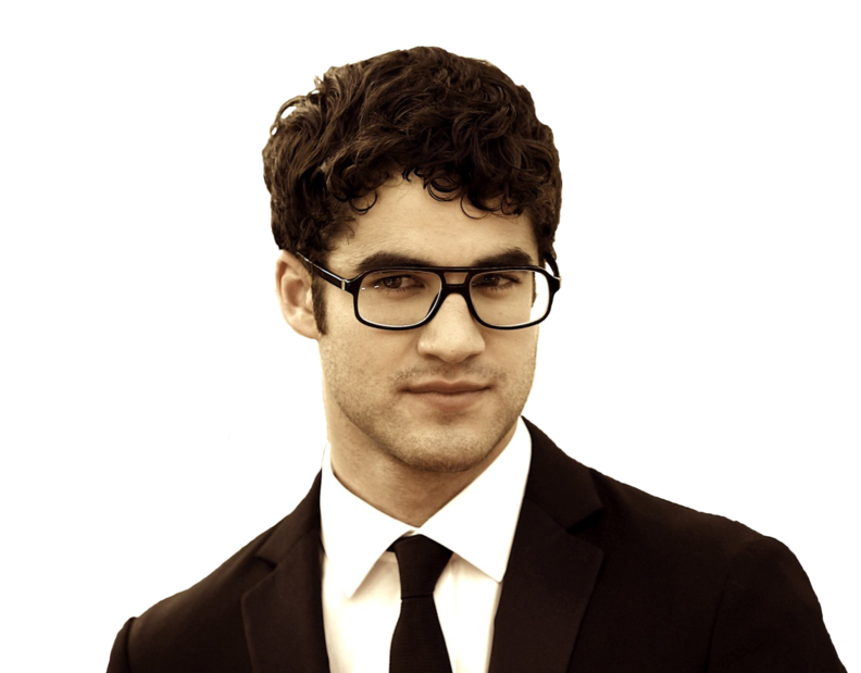 Source - - Darren Criss Glasses (900x618), Png Download