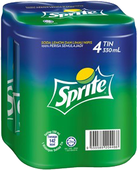 Picture Of Sprite 4's - Sprite Lemon-lime Soda - 10 Pack, 7.5 Fl Oz Cans (600x600), Png Download