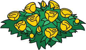 Gold Flower Bed - Family Guy Flower (460x460), Png Download