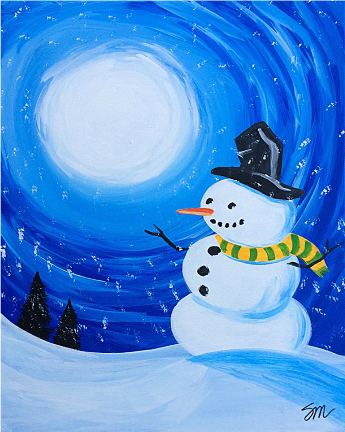 “frosty The Snowman” - Painting (1080x864), Png Download