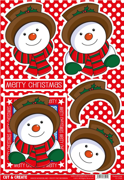 Winter Wonderland Frosty The Snowman Cc-ct020 - Christmas Day (600x600), Png Download