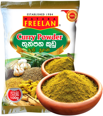 Curry Powder - Freelan Curry Powder 100g (433x498), Png Download