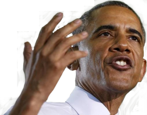 President Obama Gives Address Against Backdrop Of Economic - Barack Obama (508x397), Png Download